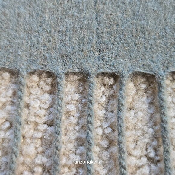 NWOT Insis Wool Scarf Oversized Sage Green - Picture 2 of 15